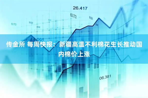 传金所 每周快报：新疆高温不利棉花生长推动国内棉价上涨