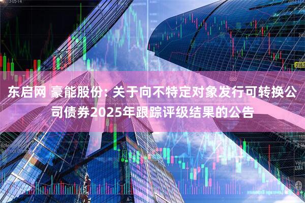 东启网 豪能股份: 关于向不特定对象发行可转换公司债券2025年跟踪评级结果的公告