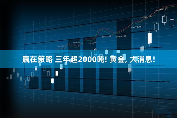 赢在策略 三年超2000吨! 黄金, 大消息!