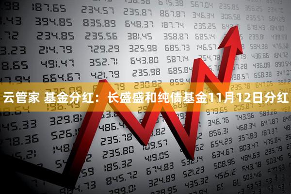 云管家 基金分红:长盛盛和纯债基金11月12日分红
